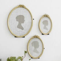 골드 로사 타원 액자 1p (3size), 8R