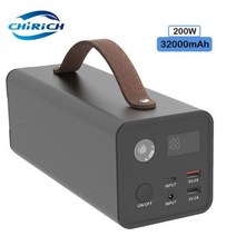 캠핑파워뱅크 200 와트 힘 역 휴대용 32000mAh Solar 비상 발전기 야외 캠핑 보조베터리 220 볼트 110, 01 200W 32000mah_02 110 볼트