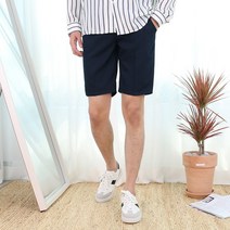 오마보이 남성용 TR 스판 옆밴딩 5부 반바지 슬랙스