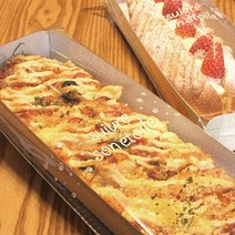피자트레이 접착 타공비닐 바게트봉투 13x38cm, 100개