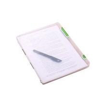 멀티 셋톱박스 실용적인 A4 투명 파일 보관 상자 투명 플라스틱 문서 케이스 책상 종이 정리함, [02] green