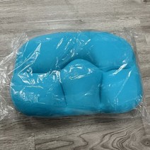 잠잘오는 편한 꿀잠 베개 경추목 경추 배개 메모리 폼 헤드 쿠션, 하늘색
