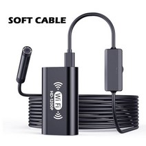 와이파이 내시경 카메라 8MM HD1200P IP67 방수 USB 검사 Borescope 8led 안 드 로이드 아이폰 호환 PC f130에 대 한 무선, CHINA, 10m, Black Soft Cable