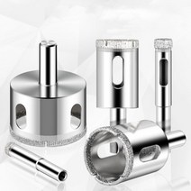 유리 드릴 비트 3-180MM 다이아몬드 에메랄드 코팅 대리석 구멍 오프너, 29 40mm_01 라운드
