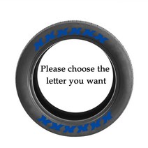 자동차스티커 휠스티커 로고스티커 범용 튜닝 자동차 휠 레터링 스티커 맞춤형 3D PVC 타이어 문자 번호 스, 04 blue_09 BF GOODRICH, 1개