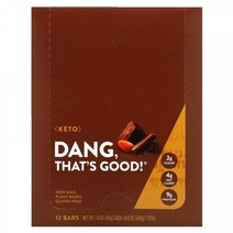 아침식사대용 살안찌는간식 과자 댕 케토 크레이지 리치 초콜릿 씨솔트 바 40g x 12개