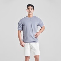 리얼핏 반팔 슬리브핏 002 머슬핏 티셔츠 트레이닝복 운동복 짐웨어
