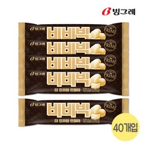 할인존 A83dW7446u 비비빅 더 프라임 인절미 1박스 [40개] 비비빅더프라임인절미 비비빅 인절미 빙그레 아이스크림 쿨아이스크림 아이스크림도매, 75ml