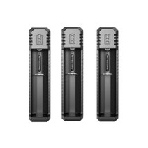 NITECORE 휴대용 USB 리튬 이온 배터리 충전기 UI1 DC 5V 1A 5W IMR 21700 3.7V 호환 가능, [03] black 3pcs