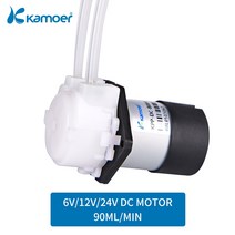 1마력모터 수중펌프 양수기Kamoer-미니 KPP 워터 펌프 6V/12V/24V DC 모터 연동 도징 실리콘 튜브 포함, 02 6V L type_04 S05