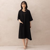 연리지 인견100% 자연가공 7부 원피스 4종