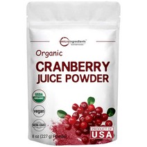미국 재배 크린베리 주스 파우더226g Micro Ingredients US Grown Cranberry Juice Powder, 1개
