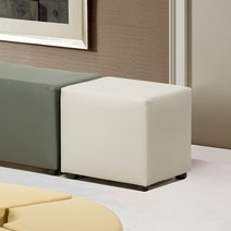 다우미 성인용 모티브 1인용 사각스툴, 머스타드(MTV2-160)