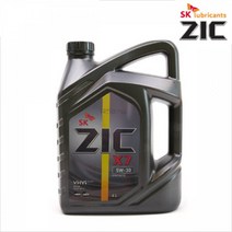 SK 가솔린 합성 엔진오일 지크 X7 4L 휘발유 LPG 겸용, 개