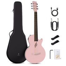 초중급 일렉기타 취미용 연습용 전자기타 동호회 Enya-NOVA GO SP1 스마트 기타 탄소 섬유 어쿠스틱 일렉, 08 Pink