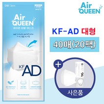 에어퀸 비말차단(KFAD) 마스크 대형, 1개, 40매