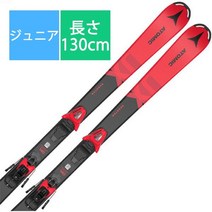 아토믹 스키판 스키 플레이트 REDSTER JX Black/Red 130cm 바인딩 세트 주니어