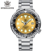 다이빙 컴퓨터 시계 게이지 new color sd1975 참치 다이브 steeldive swiss 야광 다이얼 세라믹 베젤, 로고가 있는 75ye-03l, 협력사