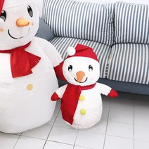 드림에버 대형 눈사람인형 화이트 110cm 50cm 크리스마스 선물 큰인형, 선택01_50cm