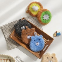 보송 후르츠 곰돌이 수세미 4P세트, 후르츠 4P세트