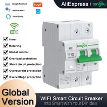 자동절체기 비상전원 캠핑카 자동 무선 차단기 재폐로 스위치, 2p, 1-100a