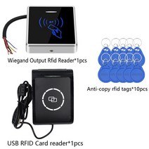 암호화 등록 및 복제 방지 도어 액세스 리더 키트 불가능한 RFID 카드 + USB 센서 Wiegand, 01 Anti-Copy RFID Kits