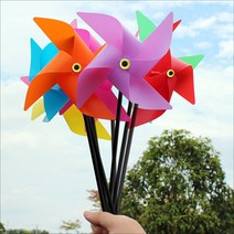 PVC 왕바람개비 만들기 9종 / 어린이 유치원 초등 DIY, 왕바람개비 - 연분홍