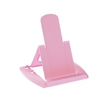 미니 카드 유형 휴대 전화 홀더 휴대 전화 스탠드 태블릿 접이식 데스크톱 스탠드 홈 장식 용품의 조절 가능한 각도, 분홍색