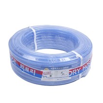 백색 편사호스 16mm 40M 물호수 세차호스 고무호스 식수용 정원용 꼬임방지 수도호스 백편사