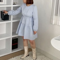 154cm 3color 러블리 라운드 리본 플레어 캉캉 원피스