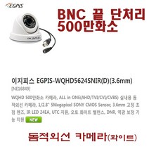 4TB 하드장착 500만화소 16채널녹화기(이지피스 WQHDVR-5016H_265+4TB HDD)외 추가상품, EGPIS-WQHD5624SNIR(D)-(3.6mm)