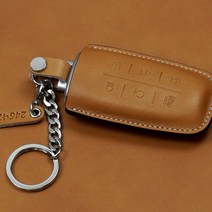 이지스오토랩 찰튼모던 제네시스 GV80 올뉴 G80 GV70 스마트 키홀더 키케이스 스마트키홀더, 찰튼모던 G-02(6버튼) 카멜