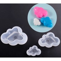 3D구름몰드 몽실 캔들몰드 비누몰드 구름모양 중형 M