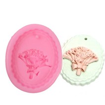 DIY석고방향제 비누몰드(색상랜덤), 카네이션1구고리형몰드