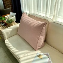 호옴 순면 대형 삼각 침대등쿠션 세모베개 집순이배게 등받이 헤드, 모던 핑크