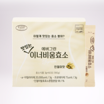 [에버그린] 맛있는 이너비움효소 인절미맛(3g x 60포/2개월분)