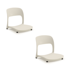 스마트퍼니처 코비아 좌식 고정형 의자 (7컬러) 2p, 화이트 2p