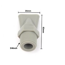 유량노즐 인치 스프링클러 수나사 정원 관개 농업 플랫, 3l4인치