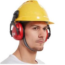 소음 방지 귀마개 헬멧형 보호 산업용 방음 안전모, 귀마개 + 헬멧 모델(구성 사진참조)