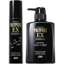 폴리퓨어 ex 샴푸 세트 (약용 육모제 120ml 약용 스컬프 샴푸 350ml), 통상 타입(미향성)