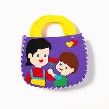 민화샵 펠트 가방만들기 퀼트패키지 펠트공예 유아만들기, 어버이날 UDOFB0074