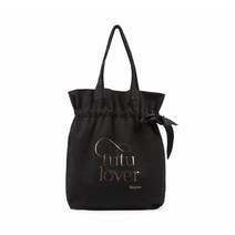 REPETTO Shopping bag with Tutu Lover ribbons B0366T-410 Black