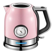 미니전기포트 1.8l 스테인레스 스틸 스마트 사모바르 주방 차 커피 온도 냄비 온도 표시 주전자, 분홍, 영국