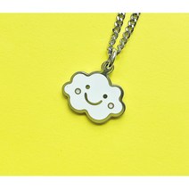 어린이 아기 돌선물 구름 써지컬스틸 미아방지 목걸이 팔찌, 학생용(40cm+3.5cm), 체인