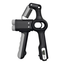 비즈엘 프리미엄 스마트 카운팅 듀얼 악력기 10kg-60kg, 블랙