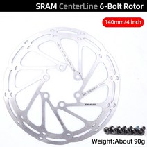 SRAM-센터라인 디스크 브레이크 로터 6 볼트 140/160/180/200mm 4/6/7/8 인치 센터 페이라인 로터, CenterLine 4 inch