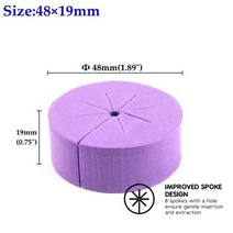 수경 재배 스펀지 원예 부자재 키트 식물 온실 가정용 재배기 그로우폼 48/70mm 시스템 클론 칼라 바구니 미디어 EVA 폼 심기 스폰지 정원 토양없는 루트 고정 장치 15 개, 03 Purple 48mm