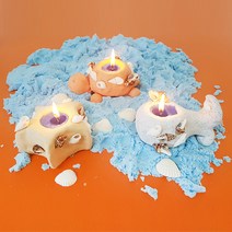 [몽파] 여름 조개 캔들 만들기 - 5인세트, 베이지