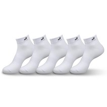 크로커다일 남여공용 자수 스탠다드 단목 양말 L 화이트 CD228&CD230 5족