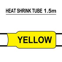 1Pcs 열 수축 튜브 테이프 호환 형제 Hse-211 241 251 221 231 631 621 P-Touch Label maker, 02 Black on Yellow_04 18mm